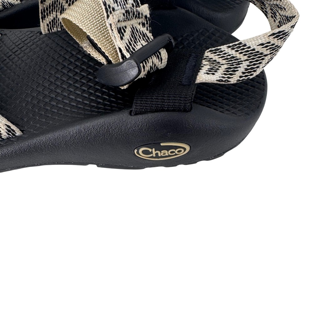 Chaco Z/Cloud 2 Womens 7 Black Chevron Strappy Toe Loop Hiking Sport Sandals - Picture 5 of 9